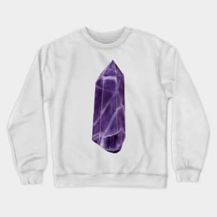 Amethyst Crystal February Birthstone Crewneck Sweatshirt